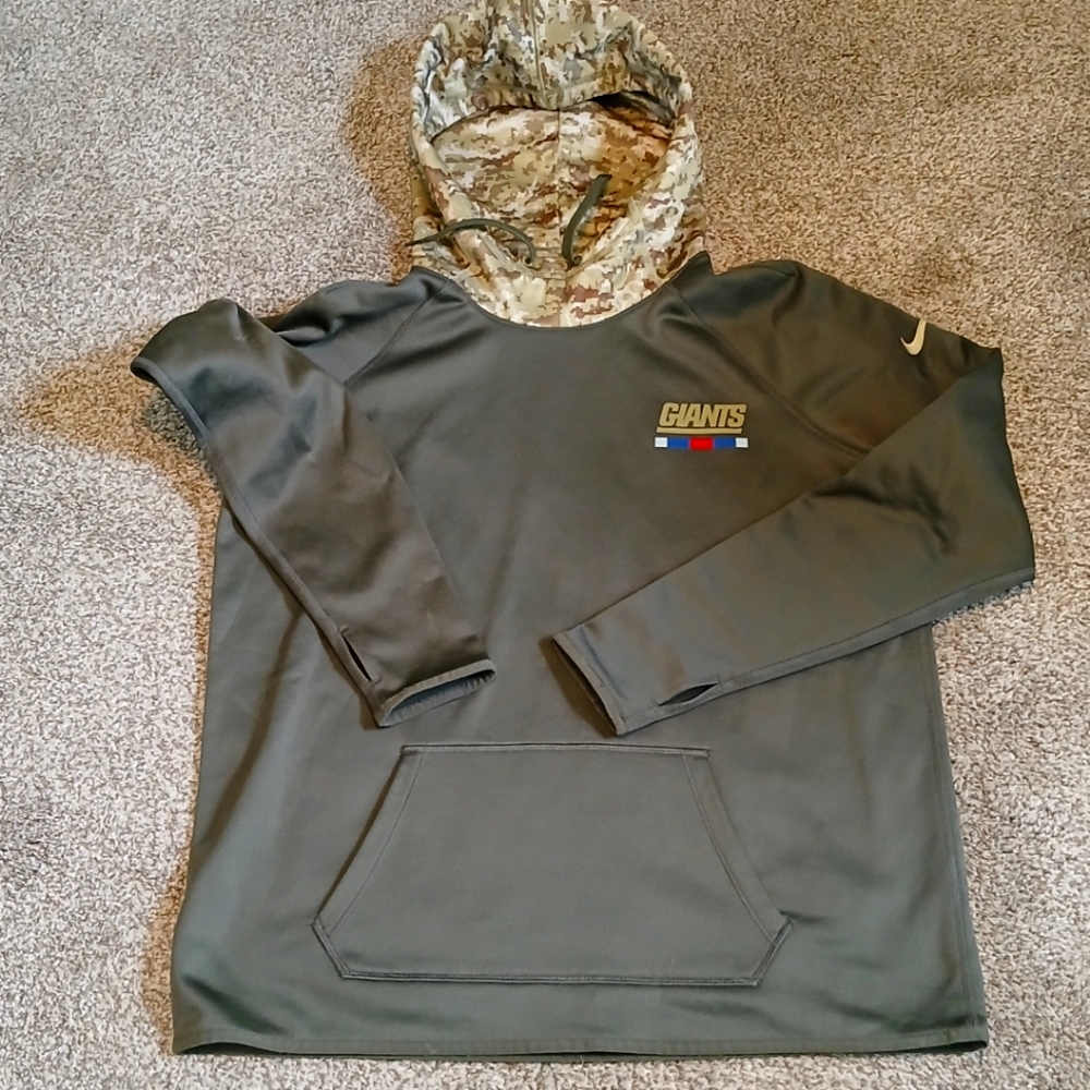 Nike On Field New York Giants Salute to Service Pullover Hoodie Men's Size Large